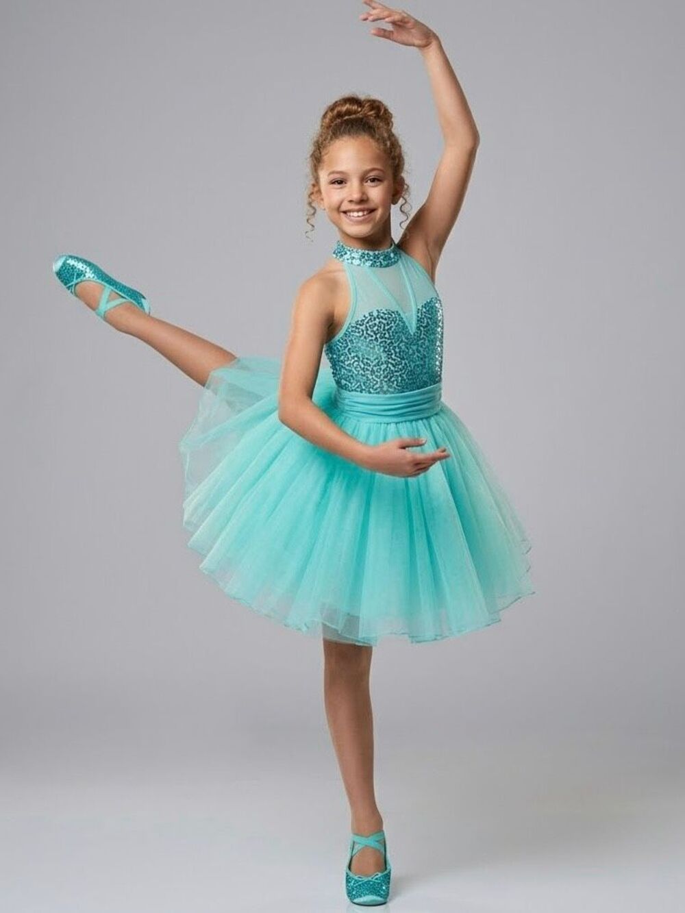 Brand New iEFiEL Blue Dance Dress-up Tutu Costume Girls Size 10/12 (2XL)
